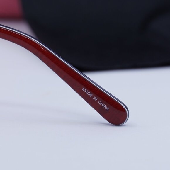 Moschino MOL506 0PJP00 Square Eyeglasses - Blue/Red 56mm - Picture 6 of 12